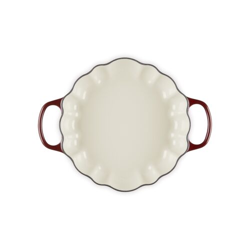 Le Creuset gietijzeren pompoen campagnard 28cm / 2.5 liter - oranjerood