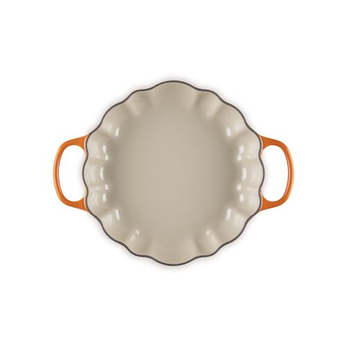 Le Creuset gietijzeren pompoen campagnard 28cm - oranjerood