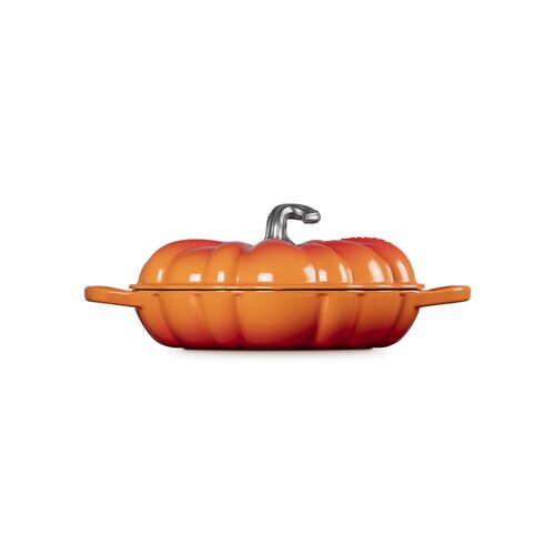 Le Creuset gietijzeren pompoen campagnard 28cm - oranjerood