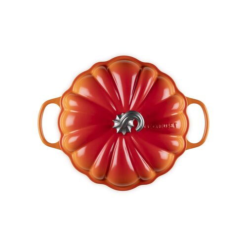Le Creuset gietijzeren pompoen campagnard 28cm - oranjerood