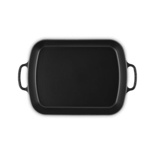 Braadslede in Geëmailleerd Gietijzer Mat Zwart 37 cm / 6.6L