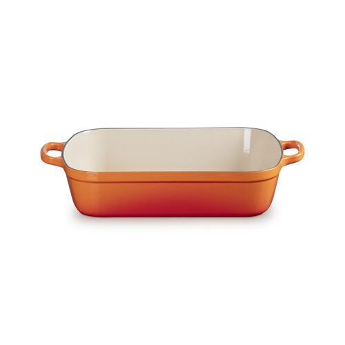 Braadslede in Geëmailleerd Gietijzer Oranjerood 37 cm / 6.6L