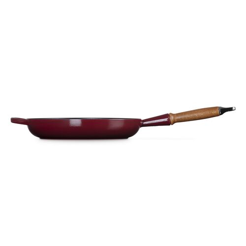 Le Creuset gietijzeren Signature koekenpan met houten handvat - 28 cm / 2.6 liter - rhône