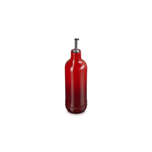 Le Creuset aardewerken olijfolie fles - 0.6liter - kersenrood