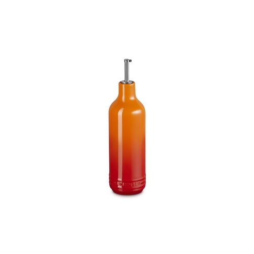 Le Creuset aardewerken olijfolie fles - 0.6liter - kersenrood