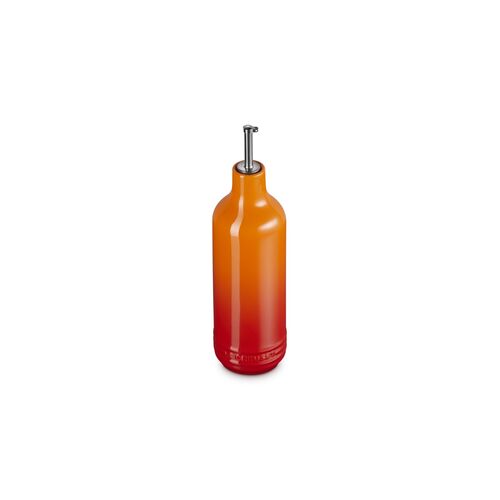 Le Creuset aardewerken olijfolie fles - 0.6liter - kersenrood