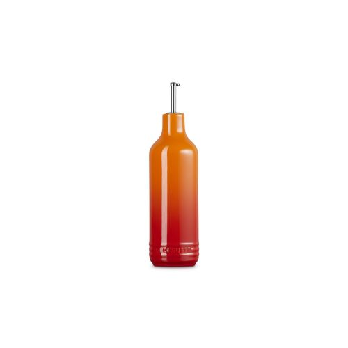 Le Creuset aardewerken olijfolie fles - 0.6liter - kersenrood
