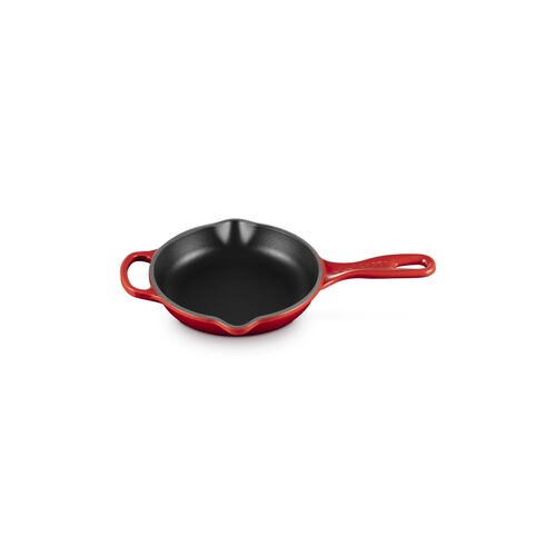 Le Creuset ronde gietijzeren skillet - 16 cm - kersenrood
