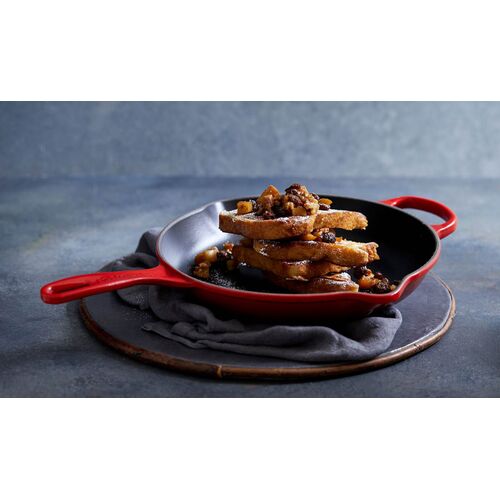 Le Creuset ronde gietijzeren skillet - 23 cm - kersenrood