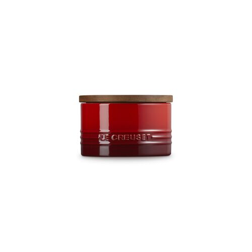 Le Creuset aardewerken voorraadpot 1.1 liter - kersenrood