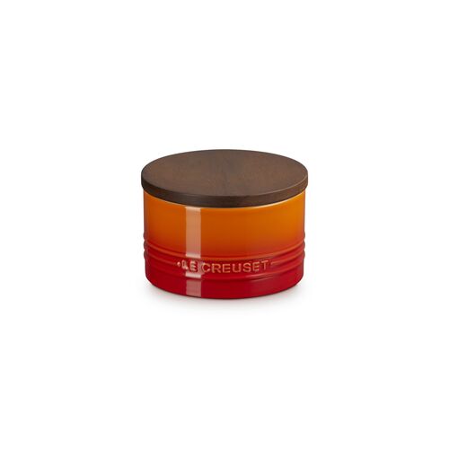 Le Creuset aardewerken voorraadpot 1.1 liter - kersenrood