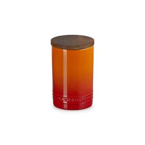 Le Creuset aardewerken voorraadpot 1.1 liter - kersenrood