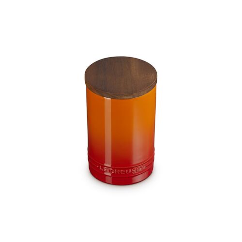 Le Creuset aardewerken voorraadpot 1.1 liter - kersenrood