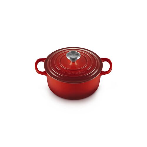 Le Creuset gietijzeren ronde braadpan 18 cm / 1.8 liter - kersenrood