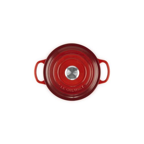 Le Creuset gietijzeren ronde braadpan 18 cm / 1.8 liter - kersenrood