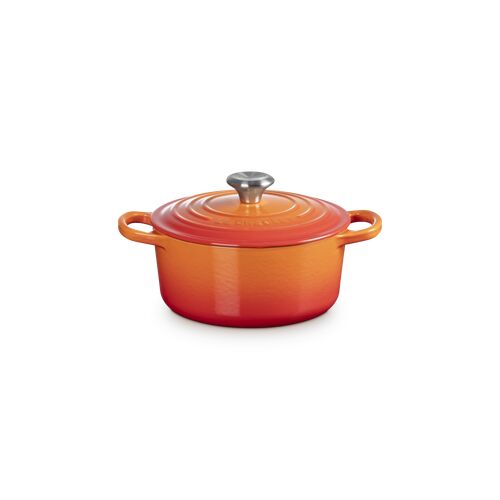 Le Creuset gietijzeren ronde braadpan 18 cm / 1.8 liter - oranjerood