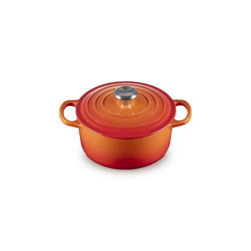 Le Creuset gietijzeren ronde braadpan 18 cm / 1.8 liter - oranjerood