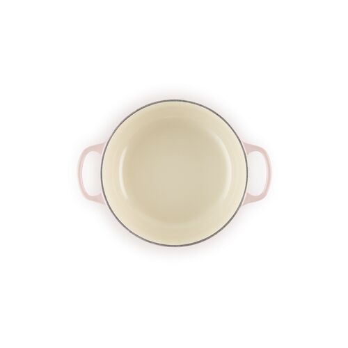 Le Creuset gietijzeren ronde braadpan 20 cm / 2.4 liter - shell pink