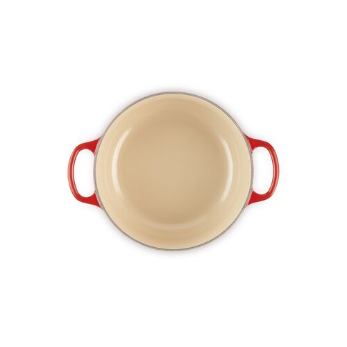 Le Creuset gietijzeren ronde braadpan 22 cm / 3.3 liter - kersenrood