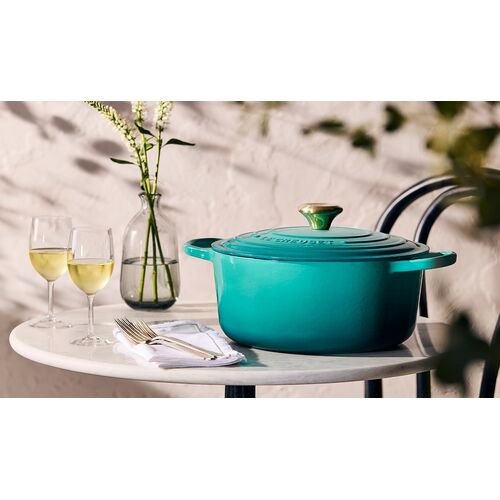 Le Creuset gietijzeren ronde braadpan 18 cm / 1.8 liter - kersenrood