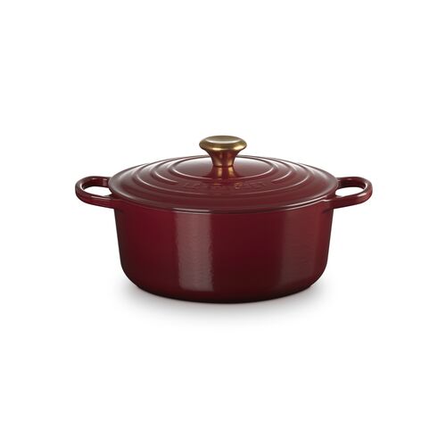 Le Creuset gietijzeren ronde braadpan 18 cm / 1.8 liter - kersenrood