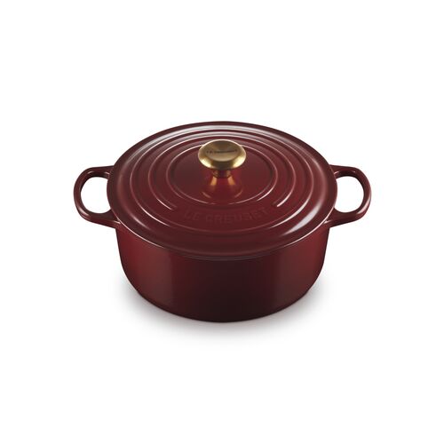 Le Creuset gietijzeren ronde braadpan 18 cm / 1.8 liter - kersenrood