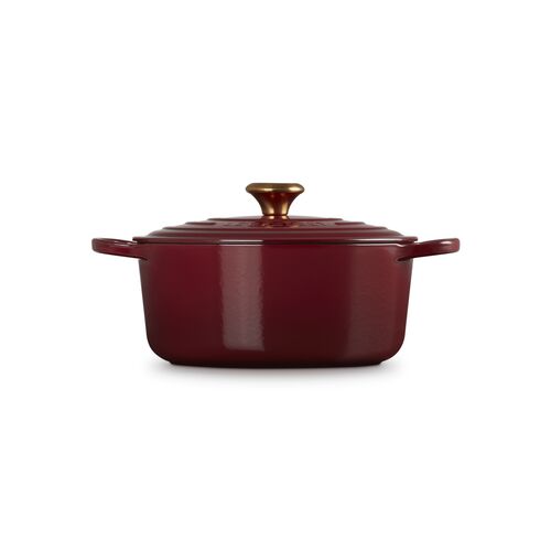 Le Creuset gietijzeren ronde braadpan 18 cm / 1.8 liter - kersenrood