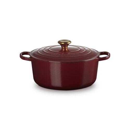 Le Creuset gietijzeren ronde braadpan 18 cm / 1.8 liter - kersenrood