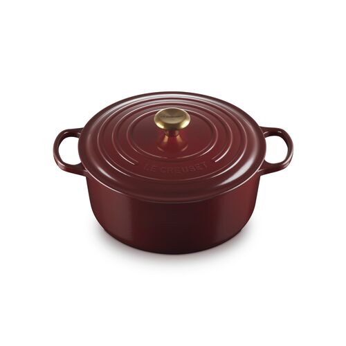 Le Creuset gietijzeren ronde braadpan 18 cm / 1.8 liter - kersenrood