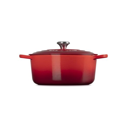 Le Creuset gietijzeren ronde braadpan 28 cm / 6.7 liter - kersenrood