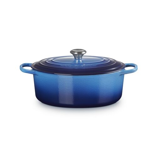 Le Creuset gietijzeren ovale braadpan 31 cm / 6.3 liter - azure