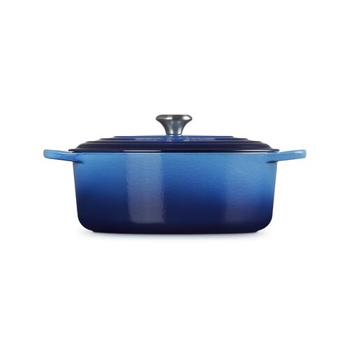 Le Creuset gietijzeren ovale braadpan 31 cm / 6.3 liter - azure