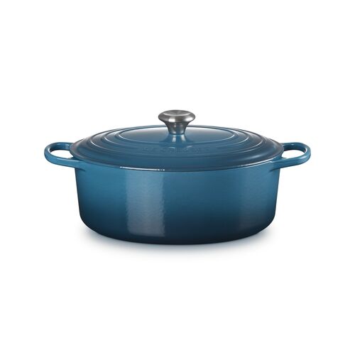 Le Creuset gietijzeren ovale braadpan 31 cm / 6.3 liter - deep teal