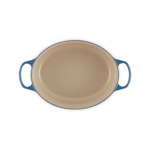 Le Creuset gietijzeren ovale braadpan 31 cm / 6.3 liter - deep teal