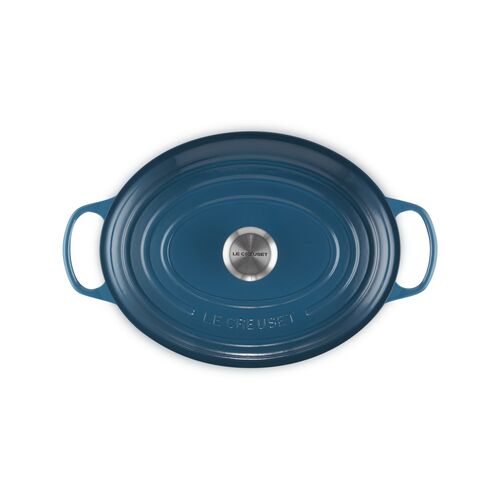 Le Creuset gietijzeren ovale braadpan 31 cm / 6.3 liter - deep teal