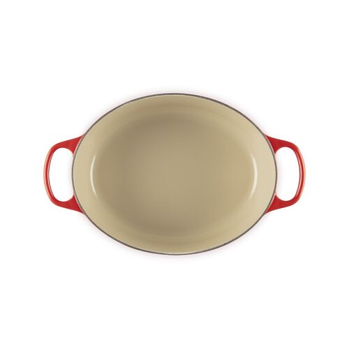 Le Creuset gietijzeren ovale braadpan 31 cm / 6.3 liter - kersenrood