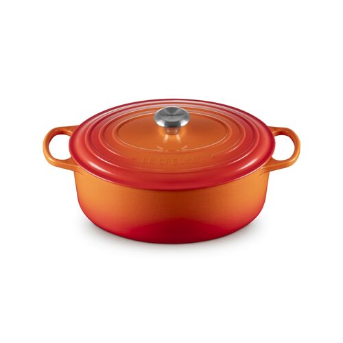 Le Creuset gietijzeren ovale braadpan 31 cm / 6.3 liter - oranjerood