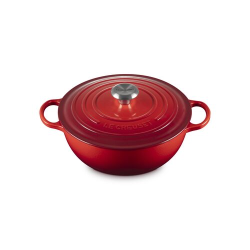 Le Creuset gietijzeren marmite - 26 cm / 4.1 liter - kersenrood