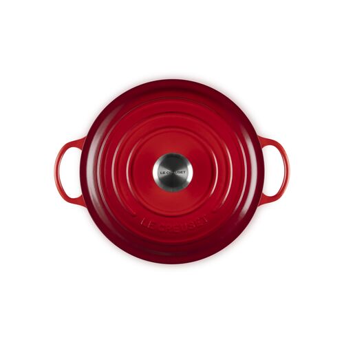 Le Creuset gietijzeren marmite - 26 cm / 4.1 liter - kersenrood