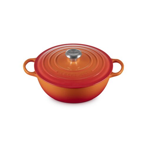 Le Creuset gietijzeren marmite - 26 cm / 4.1 liter - oranjerood