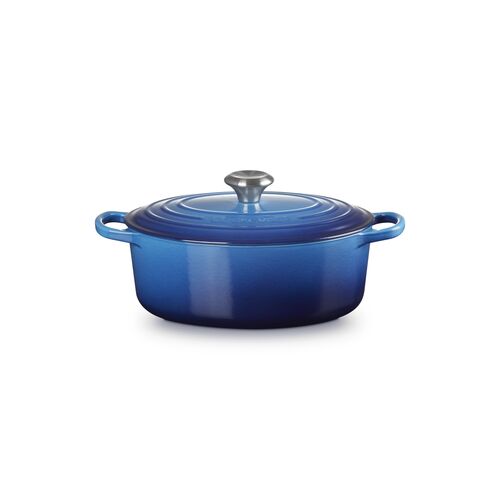 Le Creuset gietijzeren ovale braadpan - 27 cm / 4.1 liter - azure