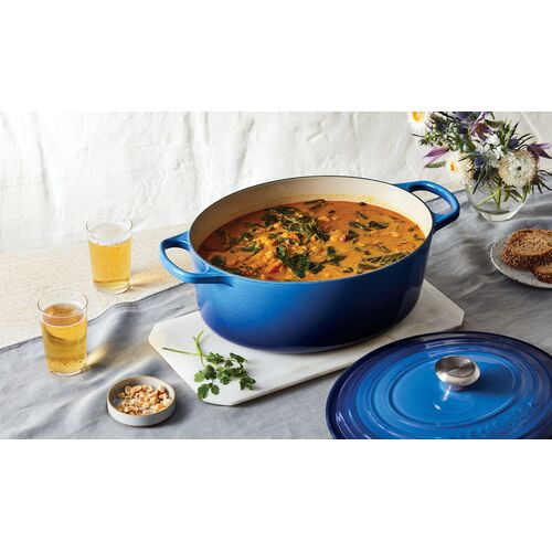 Le Creuset gietijzeren ovale braadpan - 27 cm / 4.1 liter - azure