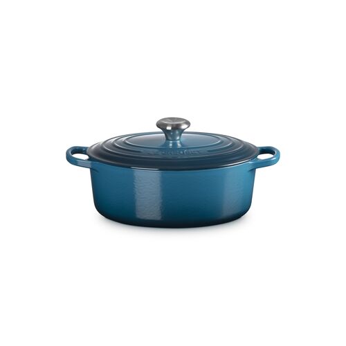 Le Creuset gietijzeren ovale braadpan - 27 cm / 4.1 liter - kersenrood