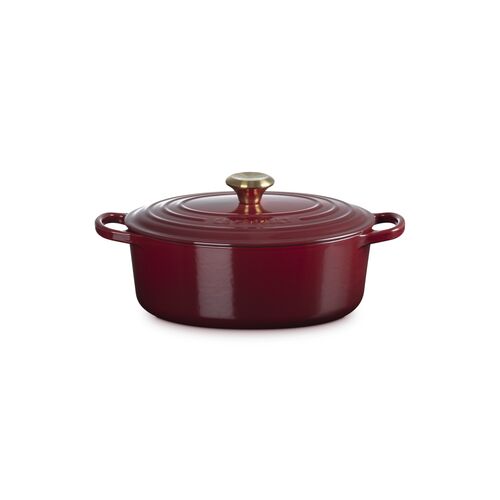 Le Creuset gietijzeren ovale braadpan - 27 cm / 4.1 liter - kersenrood