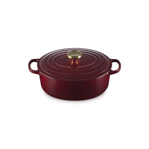 Le Creuset gietijzeren ovale braadpan - 27 cm / 4.1 liter - kersenrood