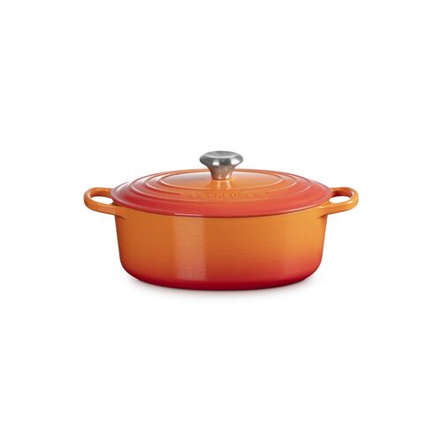 Le Creuset gietijzeren ovale braadpan 27 cm / 4.1 liter - oranjerood