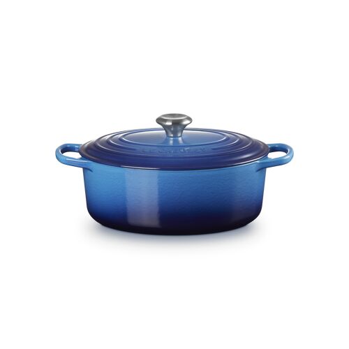 Le Creuset gietijzeren ovale braadpan - 29 cm / 4.7 liter - azure