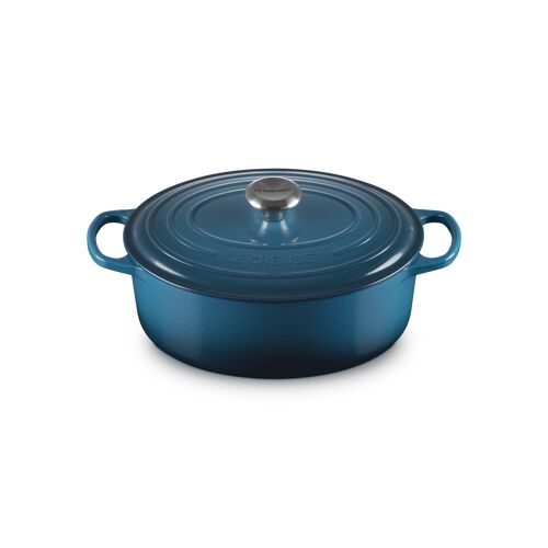 Le Creuset gietijzeren ovale braadpan - 29 cm / 4.7 liter - deep teal