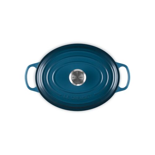 Le Creuset gietijzeren ovale braadpan - 29 cm / 4.7 liter - deep teal