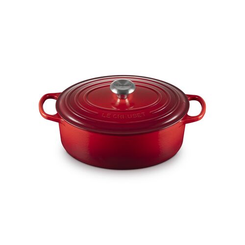 Le Creuset gietijzeren ovale braadpan 29 cm / 4.7 liter - kersenrood